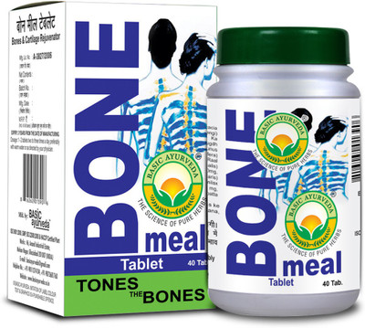 Basic Ayurveda Bone Meal Tablet(Pack of 2, 80 Tablets)