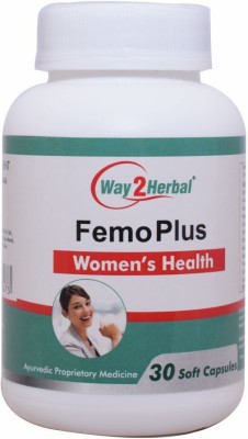 Way2Herbal FemoPlus - 30 Capsule Pack of 5(Pack of 5)