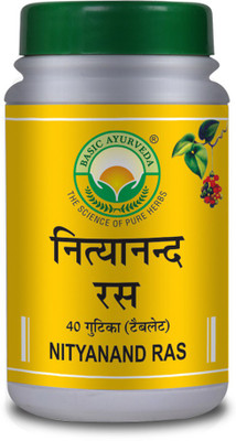 Basic Ayurveda Nityanand Ras(Pack of 5, 200 Tablets)