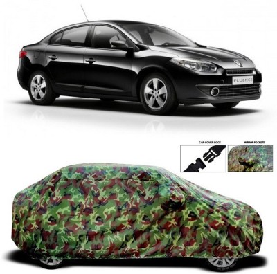 SEBONGO Car Cover For Renault Fluence (With Mirror Pockets)(Green)