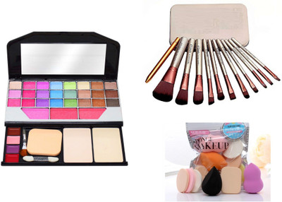 MY TYA Color Icon Makeup Kit + Me Now Blendor Puffs + Naked Makeup Brushes(3 Items in the set)
