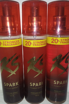 KS Deodorant spary Perfume Body Spray  -  For Men & Women(405 ml, Pack of 3)