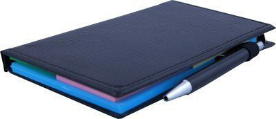 COI Memo Note Pad/Memo Note Book with Sticky Notes & Clip Holder in Diary Style (Blue) Pocket-size Gift Set UNRULED 50 Pages(Blue)