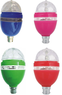 Glamezone LED Disco Light Bulb 360 degree Rotating for Diwali/Birthday Disco Ball Set(Ball Diameter: 10 cm)