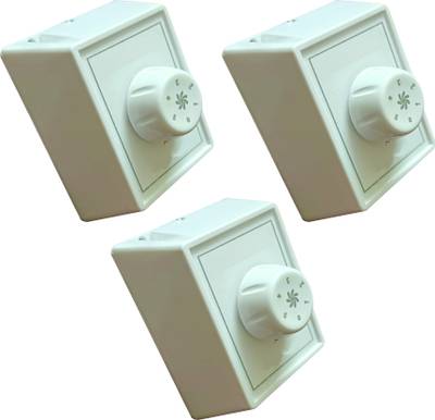 PRV SWITCH 5 STEP -3PC FAN REGULATOR Step-Type Button Regulator High speed -0003 Conventional Box Regulator