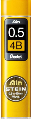 PENTEL Mechanical Pencil Lead, Ain Stein, 0.5mm, 4B (C275-4B) Lead Pointer(For Lead Size 0.5 mm)