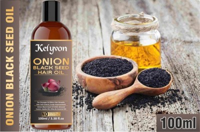 Kelyvon Onion Black seed Oil 100ml Pack Of 1 Hair Oil(100 ml)