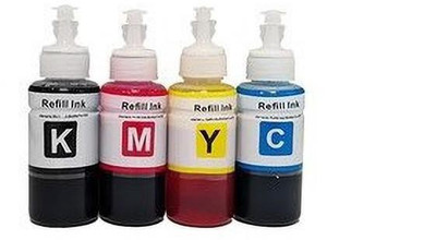 greencom Laserjet Black + Tri Color Combo Pack Ink Bottle