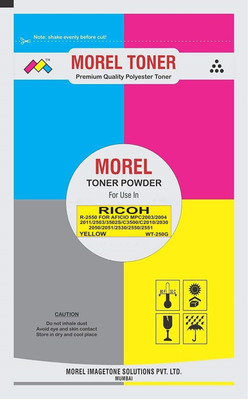 MOREL 2550 TONER POWDER FOR USE IN AFICIO MPC2003 / MPC2004 / MPC2011 / MPC2503 / Yellow Ink Cartridge