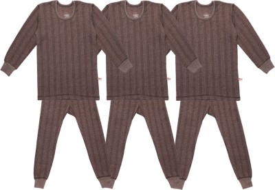 VIMAL JONNEY Top - Pyjama Set For Boys & Girls(Brown, Pack of 6)