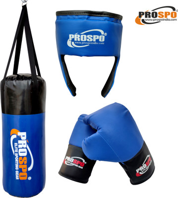PROSPO Boxing Kit Set for Kids Blue-Black (1 to 8 Years Old)- Boxing Kit