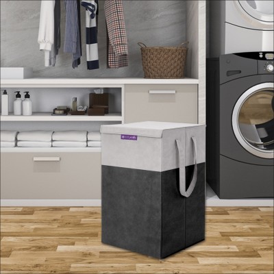 Flipkart SmartBuy 35 L Black Laundry Basket(Non-Woven)