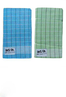DeX Co. Checkered Green, Light Blue Lungi