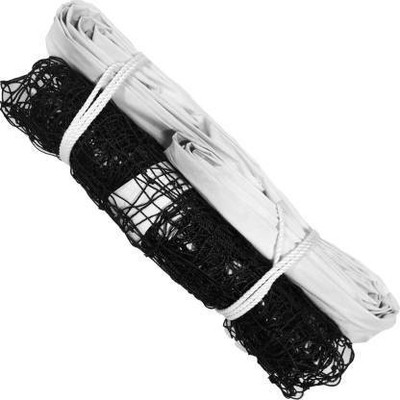 Bixxon Professional Nylon Volleyball Nets 2 Side Tape and 10 Mesh Volleyball Net(Black, White)