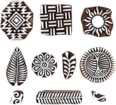 Hashcart BOOTI-SET-1027(10) Printing Blocks(Pack of 10)