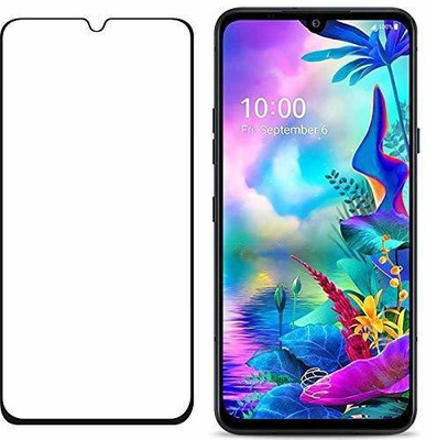 Accessories Kart Edge To Edge Tempered Glass for LG G8x premium edge to edge 3D temper glass(Pack of 1)