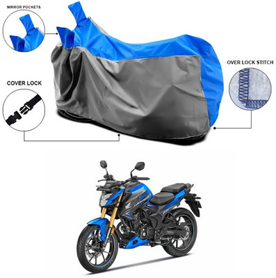 SEBONGO Waterproof Two Wheeler Cover for Honda(Blue, Grey)