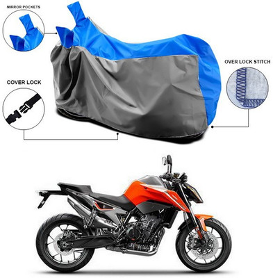 SEBONGO Waterproof Two Wheeler Cover for KTM(Blue, Grey)