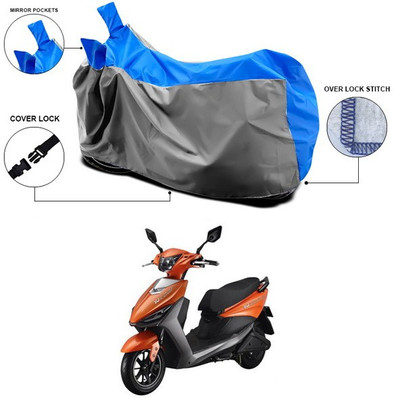 SEBONGO Waterproof Two Wheeler Cover for Indus(Yo, Blue)