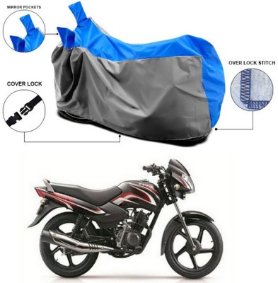 SEBONGO Waterproof Two Wheeler Cover for TVS(Sport, Blue, Grey)