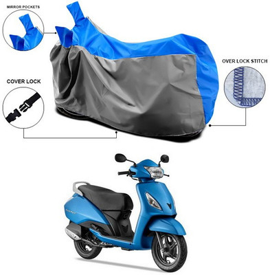 ANTHUB Waterproof Two Wheeler Cover for TVS(Jupiter, Blue)