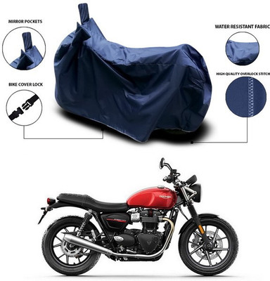 ANTHUB Waterproof Two Wheeler Cover for Triumph(Blue)