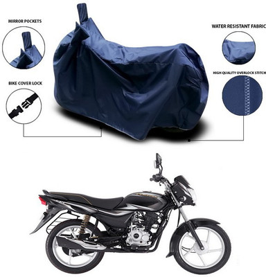 SEBONGO Two Wheeler Cover for Bajaj(Platina 100 DTS-i, Blue)
