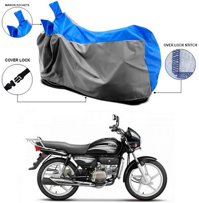 ANTHUB Waterproof Two Wheeler Cover for Hero(Splendor Plus, Blue)