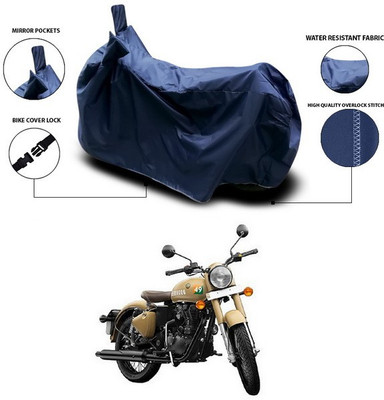ANTHUB Waterproof Two Wheeler Cover for Royal Enfield(Bullet 350, Blue)