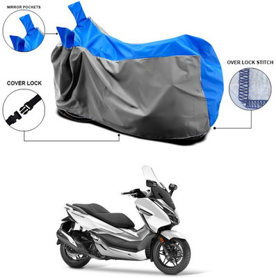 ANTHUB Waterproof Two Wheeler Cover for Honda(Blue, Grey)