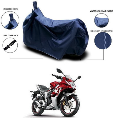 ANTHUB Waterproof Two Wheeler Cover for Suzuki(Gixxer SF, Blue)