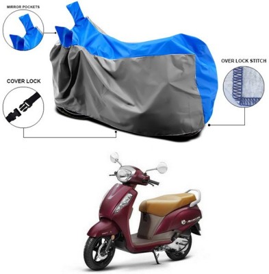 ANTHUB Waterproof Two Wheeler Cover for Suzuki(New Access 125, Blue, Grey)