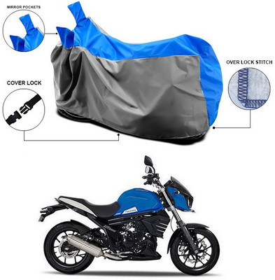 SEBONGO Waterproof Two Wheeler Cover for Mahindra(Mojo UT 300, Blue)