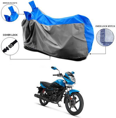 SEBONGO Waterproof Two Wheeler Cover for Hero(Splendor I Smart, Blue)