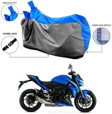 ANTHUB Waterproof Two Wheeler Cover for Suzuki(GSX S1000, Blue)