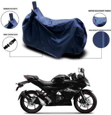 SEBONGO Waterproof Two Wheeler Cover for Suzuki(Gixxer SF, Blue)