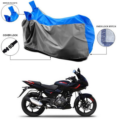 SEBONGO Waterproof Two Wheeler Cover for Bajaj(Pulsar 180 DTS-i, Blue)