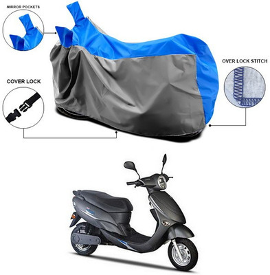 ANTHUB Waterproof Two Wheeler Cover for Avon(Blue, Grey)
