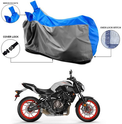ANTHUB Waterproof Two Wheeler Cover for Yamaha(MT 9, Blue, Grey)