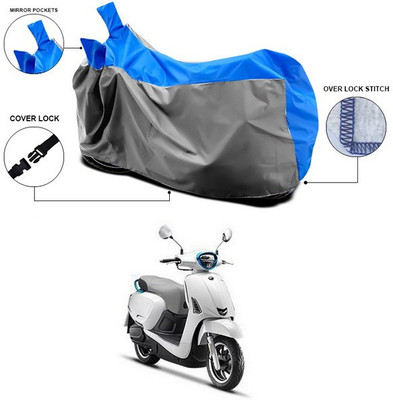 SEBONGO Waterproof Two Wheeler Cover for 22Motors(Blue)