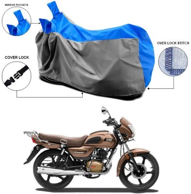 ANTHUB Waterproof Two Wheeler Cover for TVS(Radeon, Blue, Grey)