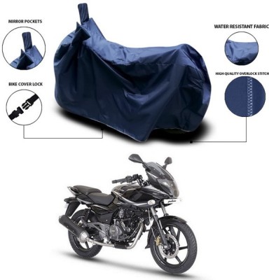 SEBONGO Waterproof Two Wheeler Cover for Bajaj(Pulsar 220 DTS-i, Blue)