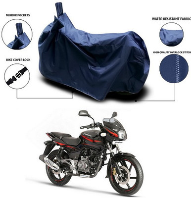SEBONGO Two Wheeler Cover for Bajaj(Pulsar 180 DTS-i, Blue)