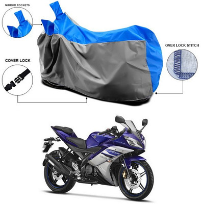 SEBONGO Waterproof Two Wheeler Cover for Yamaha(YZF R15 Ver 2.0, Blue)