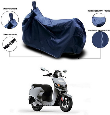 SEBONGO Waterproof Two Wheeler Cover for 22Motors(Flow, Blue)