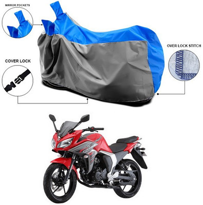 ANTHUB Waterproof Two Wheeler Cover for Yamaha(Fazer, Blue, Grey)