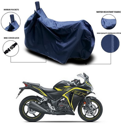 ANTHUB Waterproof Two Wheeler Cover for Honda(CBR 250R, Blue)