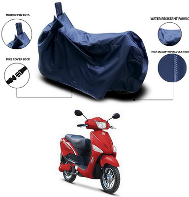 ANTHUB Waterproof Two Wheeler Cover for Hero(Electric Optima, Blue)