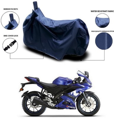 ANTHUB Waterproof Two Wheeler Cover for Yamaha(R15 V3, Blue)