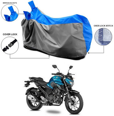 SEBONGO Waterproof Two Wheeler Cover for Yamaha(FZ, Blue, Grey)